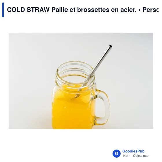 COLD STRAW Paille et brossettes en acier. - Image 2
