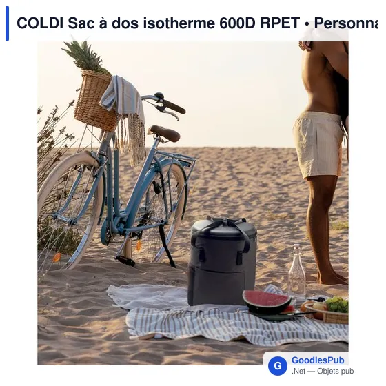 Sac à dos isotherme personnalisable COLDI avec logo - Image 11