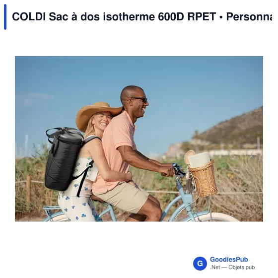 Sac à dos isotherme personnalisable COLDI avec logo - Image 12