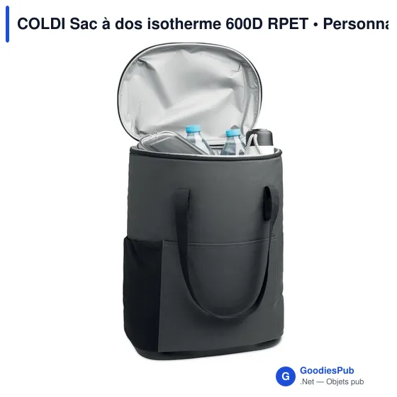 Sac à dos isotherme personnalisable COLDI avec logo - Image 3