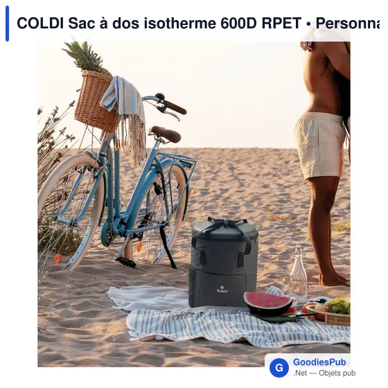 Sac à dos isotherme personnalisable COLDI avec logo - Image 6