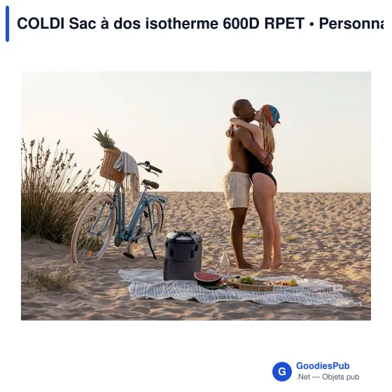 Sac à dos isotherme personnalisable COLDI avec logo - Image 7