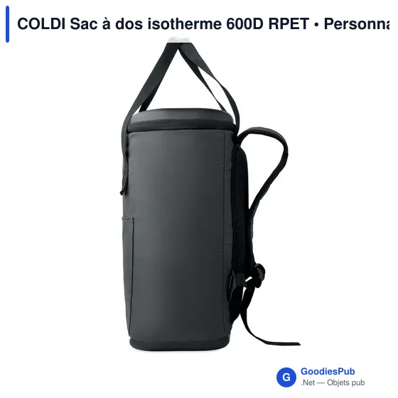 Sac à dos isotherme personnalisable COLDI avec logo - Image 10