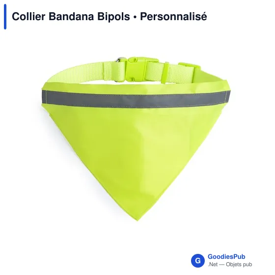 Collier bandana personnalisable pour animaux avec logo - Image 2