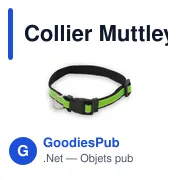 Collier réfléchissant Muttley personnalisable avec logo - Miniature 4