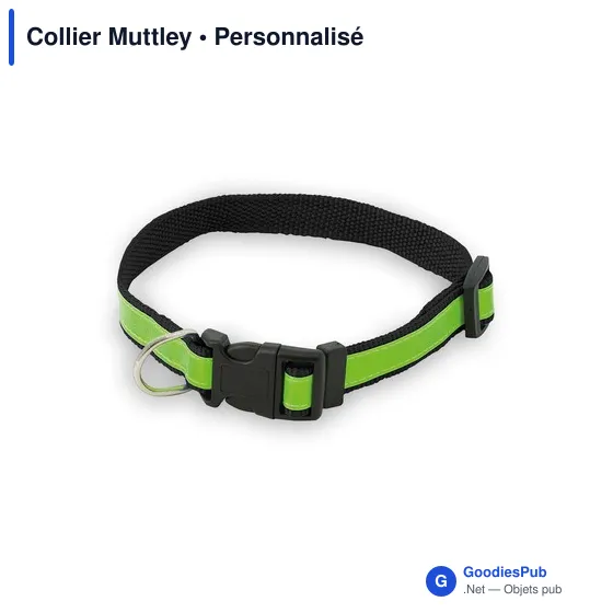 Collier réfléchissant Muttley personnalisable avec logo - Image 4