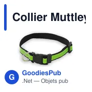 Collier réfléchissant Muttley personnalisable avec logo - Miniature 5