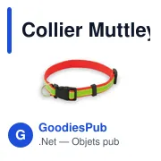 Collier réfléchissant Muttley personnalisable avec logo - Miniature 7