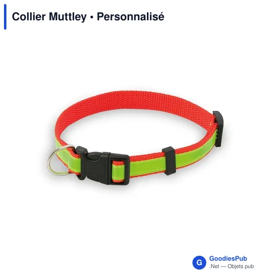Collier réfléchissant Muttley personnalisable avec logo - Image 7