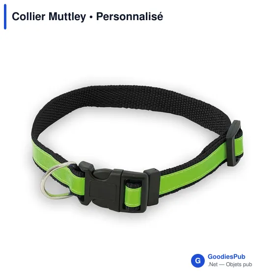 Collier réfléchissant Muttley personnalisable avec logo - Image 8