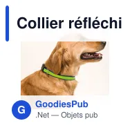 Collier réfléchissant Muttley personnalisable avec logo - Miniature 9