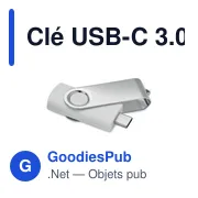 Clé USB-C 3.0 personnalisable avec logo - COLODRI - Miniature 1
