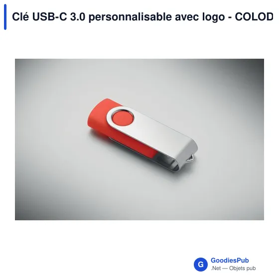 Clé USB-C 3.0 personnalisable avec logo - COLODRI - Image 11