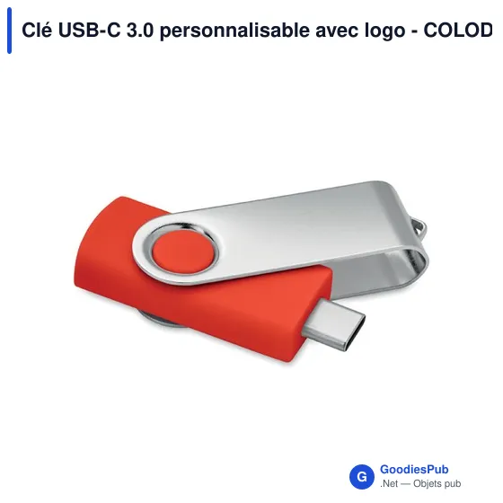 Clé USB-C 3.0 personnalisable avec logo - COLODRI - Image 8