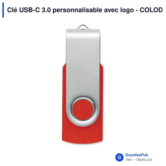 Clé USB-C 3.0 personnalisable avec logo - COLODRI - Image 9