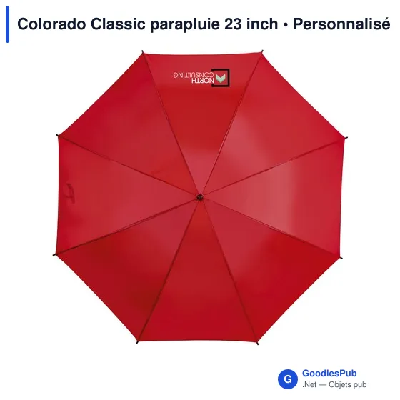 Parapluie personnalisable Colorado Classic 23 inch avec logo - Image 4