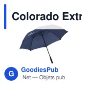 Parapluie extra large personnalisable Colorado avec logo - Miniature 2