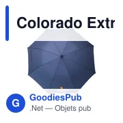 Parapluie extra large personnalisable Colorado avec logo - Miniature 3