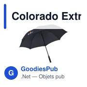 Parapluie extra large personnalisable Colorado avec logo - Miniature 4