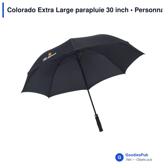 Parapluie extra large personnalisable Colorado avec logo - Image 4