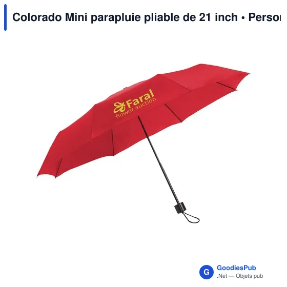 Parapluie pliable personnalisable Colorado Mini avec logo - Image 2