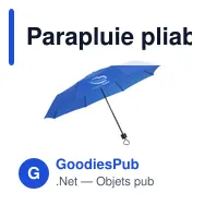 Parapluie pliable personnalisable Colorado Mini avec logo - Miniature 12
