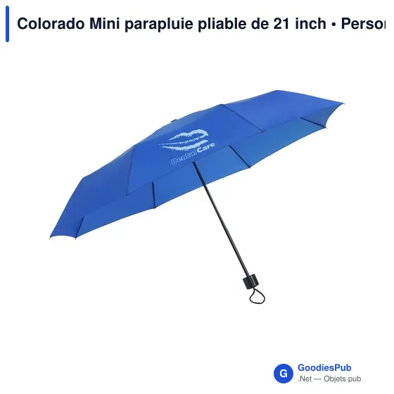 Parapluie pliable personnalisable Colorado Mini avec logo - Image 12
