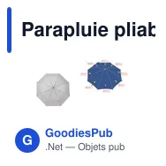 Parapluie pliable personnalisable Colorado Mini avec logo - Miniature 4
