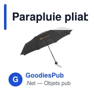 Parapluie pliable personnalisable Colorado Mini avec logo - Miniature 6