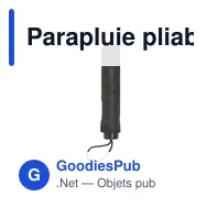 Parapluie pliable personnalisable Colorado Mini avec logo - Miniature 7