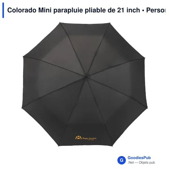 Parapluie pliable personnalisable Colorado Mini avec logo - Image 9