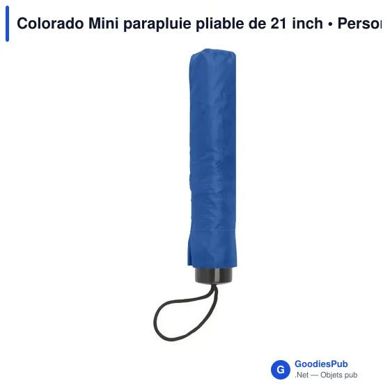 Parapluie pliable personnalisable Colorado Mini avec logo - Image 10