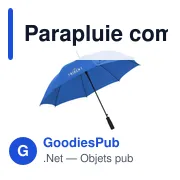 Parapluie compact personnalisable Colorado RCS avec logo - Miniature 1