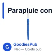Parapluie compact personnalisable Colorado RCS avec logo - Miniature 2