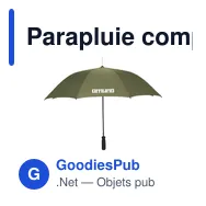 Parapluie compact personnalisable Colorado RCS avec logo - Miniature 11