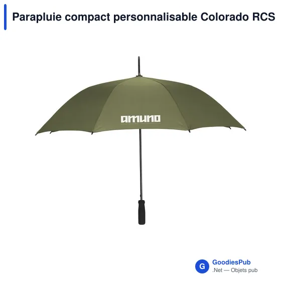 Parapluie compact personnalisable Colorado RCS avec logo - Image 11