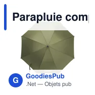 Parapluie compact personnalisable Colorado RCS avec logo - Miniature 12