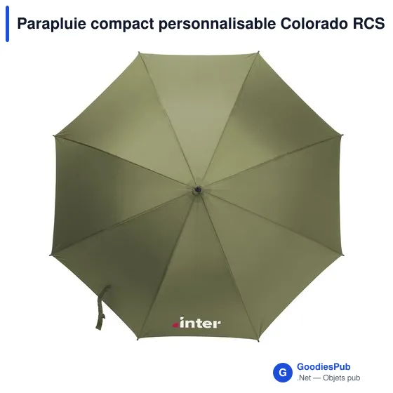 Parapluie compact personnalisable Colorado RCS avec logo - Image 12