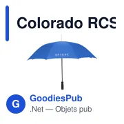 Parapluie compact personnalisable Colorado RCS avec logo - Miniature 3