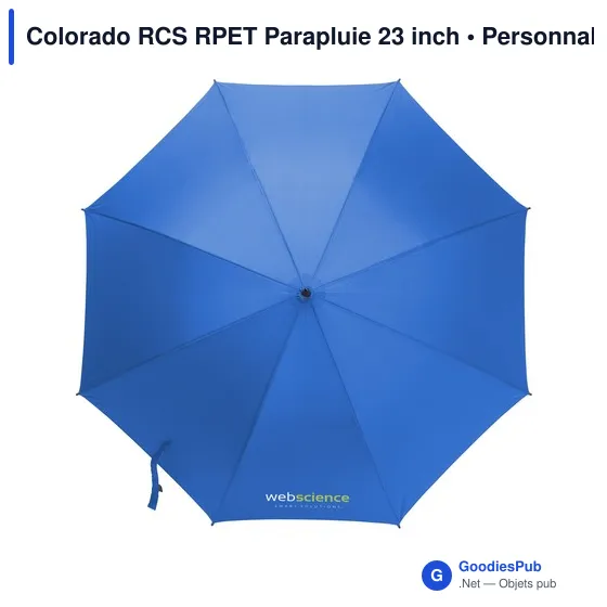 Parapluie compact personnalisable Colorado RCS avec logo - Image 4