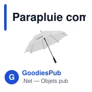 Parapluie compact personnalisable Colorado RCS avec logo - Miniature 5