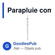 Parapluie compact personnalisable Colorado RCS avec logo - Miniature 6