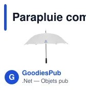 Parapluie compact personnalisable Colorado RCS avec logo - Miniature 7