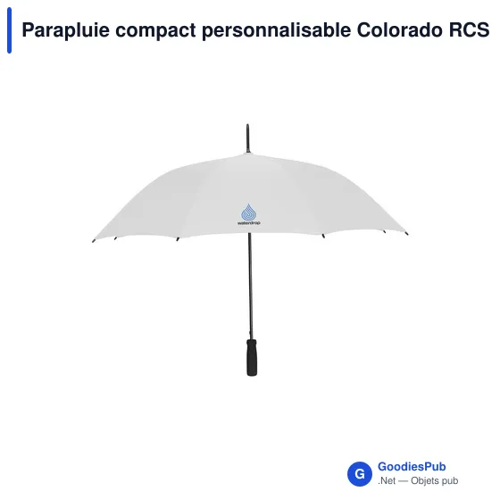 Parapluie compact personnalisable Colorado RCS avec logo - Image 7