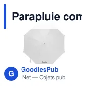 Parapluie compact personnalisable Colorado RCS avec logo - Miniature 8