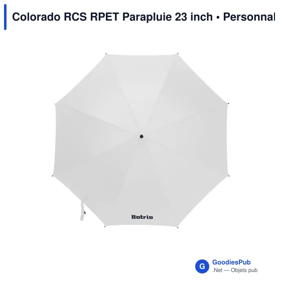 Parapluie compact personnalisable Colorado RCS avec logo - Image 8