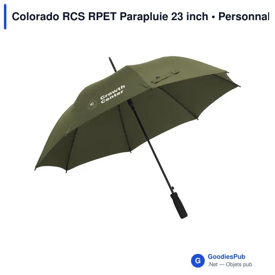 Parapluie compact personnalisable Colorado RCS avec logo - Image 9