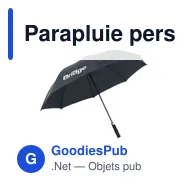 Parapluie personnalisable Colorado XL RCS RPET avec logo - Miniature 1