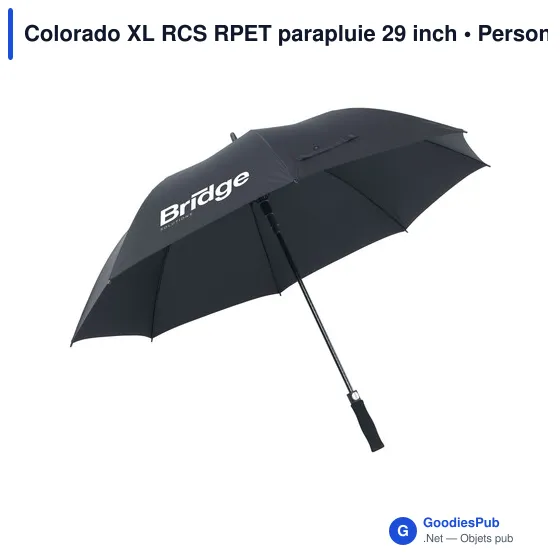 Parapluie personnalisable Colorado XL RCS RPET avec logo - Image 1