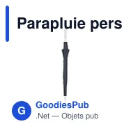 Parapluie personnalisable Colorado XL RCS RPET avec logo - Miniature 2